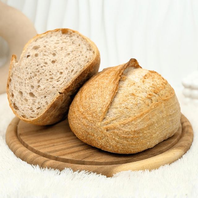 ซาวโดว์ Whole Wheat ผ่าครึ่งเห็นเนื้อใน